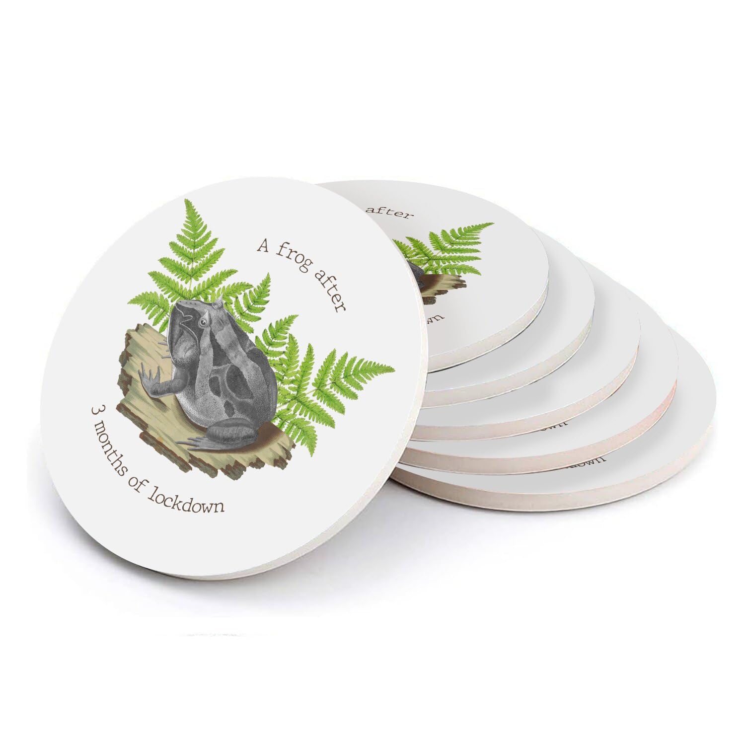 Sous-verre ronds en céramique 108mm dessous de table pour verre et tasse