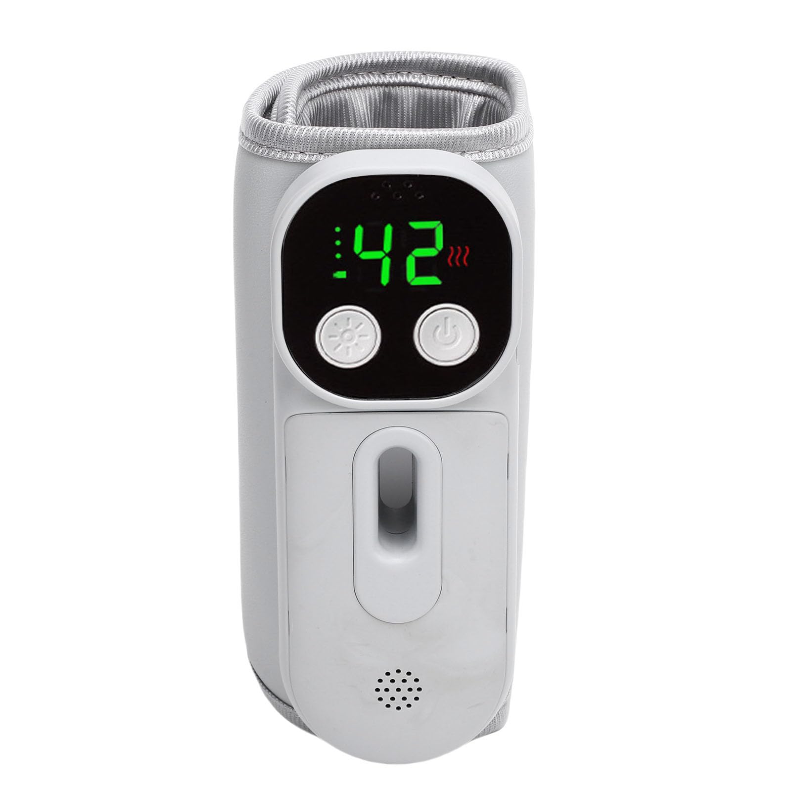 Yosoo Health Gear Calentador de Biberones Portátil, Calentador de Biberones de Viaje de Cuero PU con Batería Recargable de 8000 MAh, 7 Temperaturas de 100,4 a 125,6 F, Calentamiento Rápido para