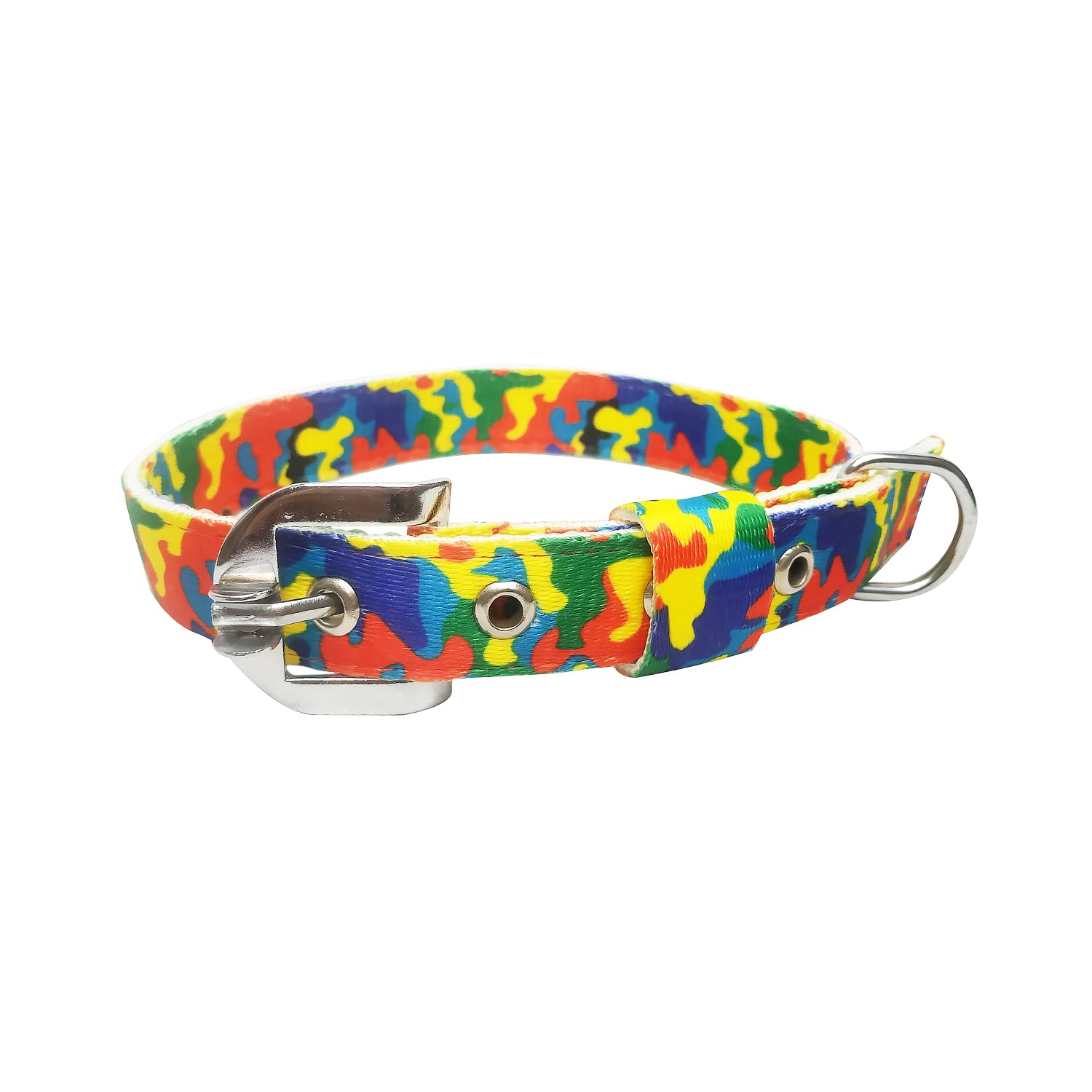 Modern Pets House 0.75 Inch Thick Heavy Duty Imported Nylon Printed Stylish Single Collar with Anti-Slip Handle| Waterproof Neck Imported Nylon Printed Stylish Collar with Strong Hook| Walking Jogging Training Stylish Collar for Medium Dogs (Military (B09XBNS1TT) Amazon Price History, Amazon Price Tracker