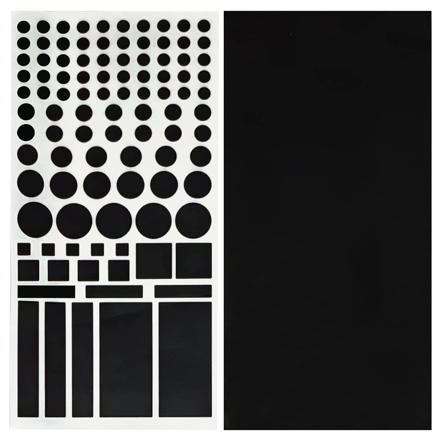 ALLY-MAGIC LED Light Blocking Stickers, 2 Sheets Light Dimming LED Filters for Routers TV, LED Covers Blackout Stickers Dimming 50% ~ 80% of LED Lights Y7ZGTZ (A)