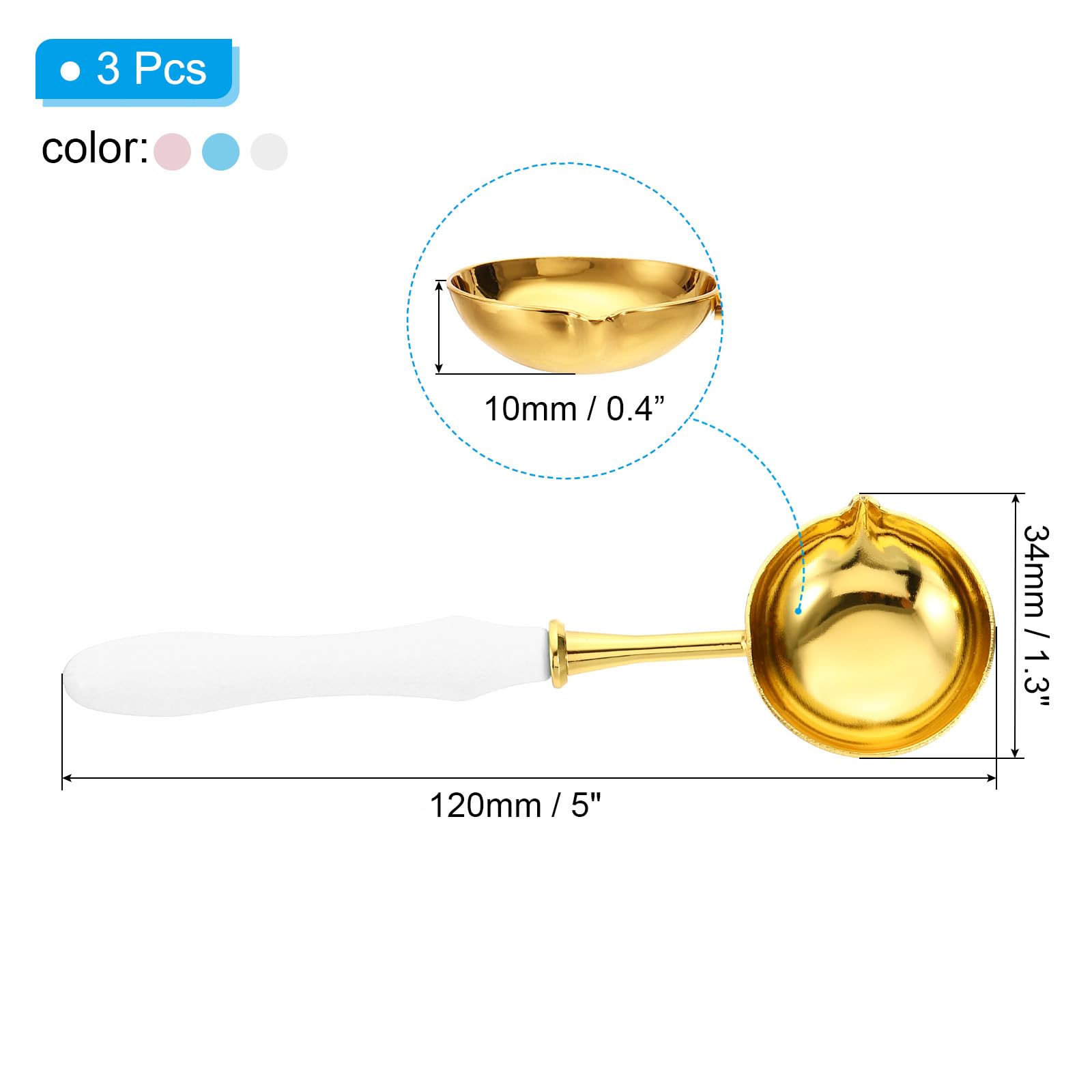PATIKIL 5" Wax Seal Spoon - Image 2