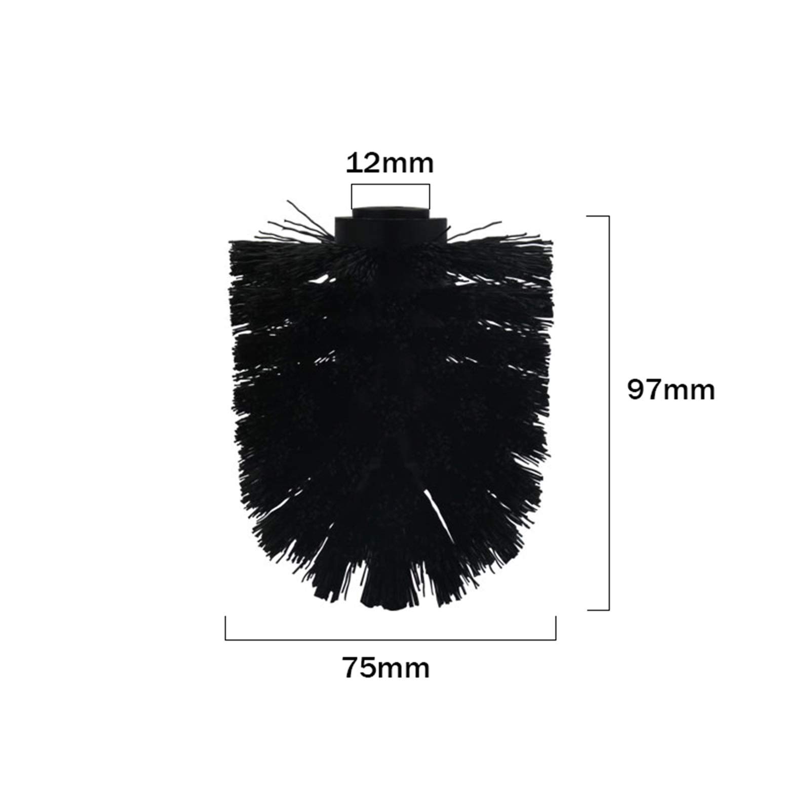 WC-borstelkop, WC-borstel Vervangende Kop Universele Schroefdraad Toiletborstelkop Antibacterieel En Gemakkelijk Schoon Te Maken-15mm (Color : 6Pieces