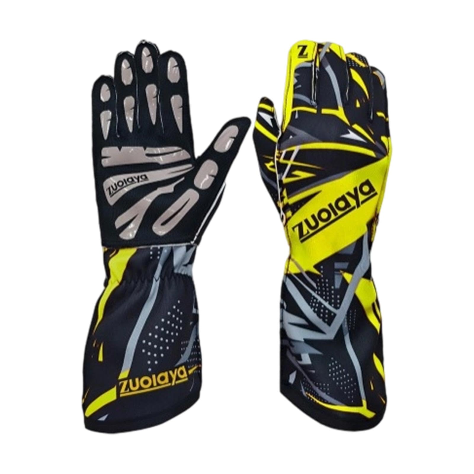 bnf® Karting Gloves Comfort Long for Games Driving Steering Wheel Controller Yellow-Sports, Fitness & Outdoors/Cricket/Cricket Gloves/Inner Gloves-image-10