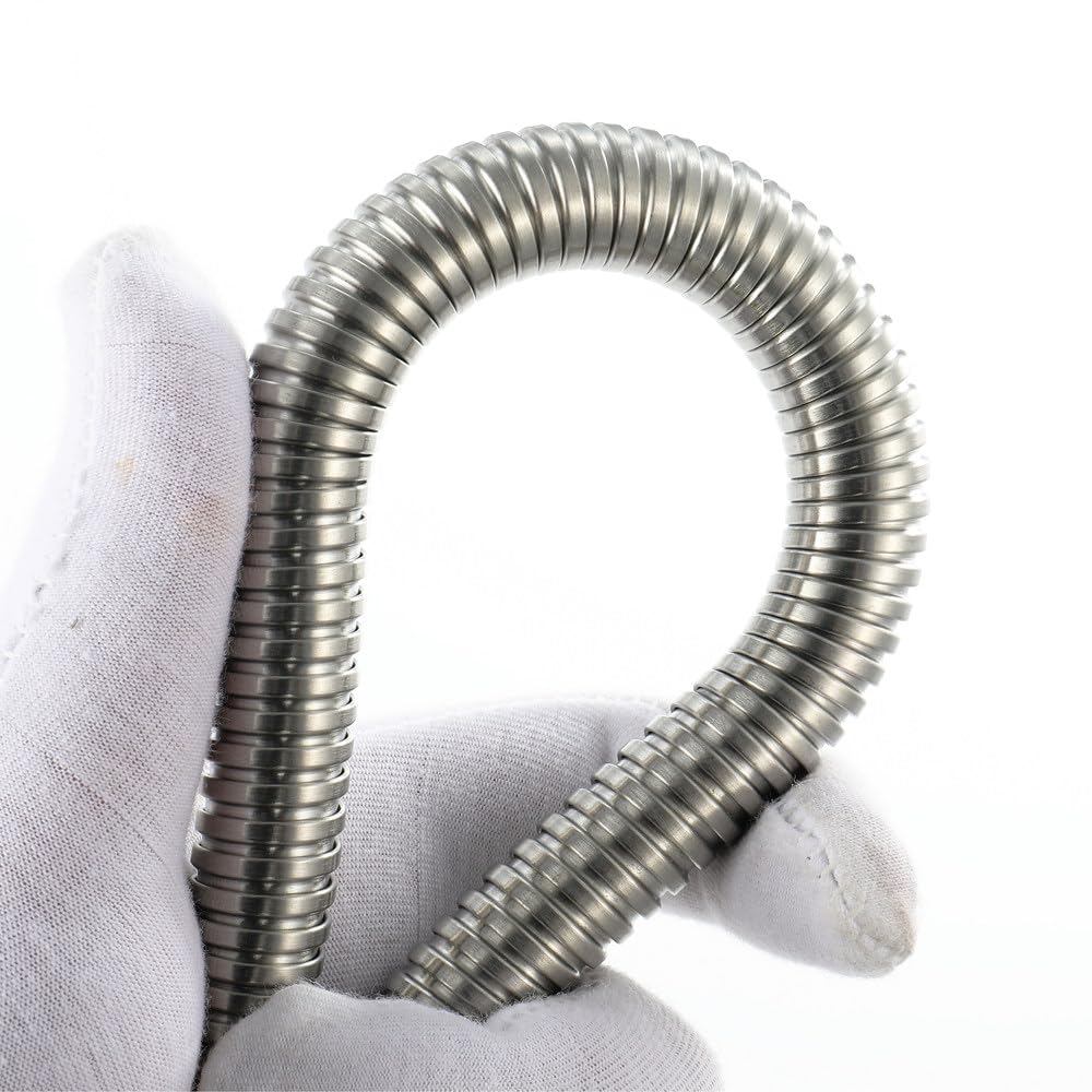 Manguera de ducha flexible de acero inoxidable de 1,5 m con tubo de ducha de repuesto universal antitorsión G1/2 pulgadas, a prueba de fugas y fácil de instalar