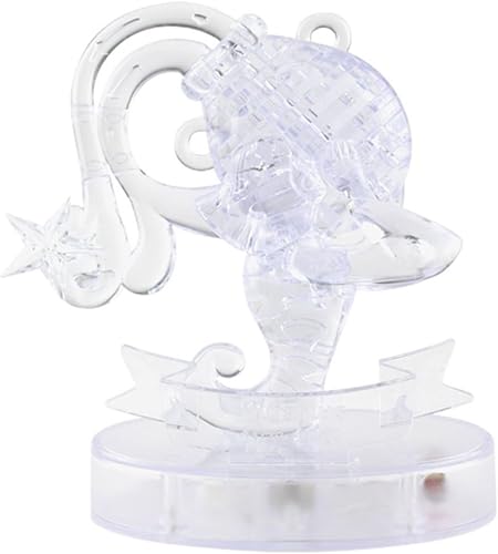 Miniatura 2 de Graces Dawn Crystal Doce Constelaciones Deluxe Rompecabezas 3D Decoración de cristal colorido (Aquarius)