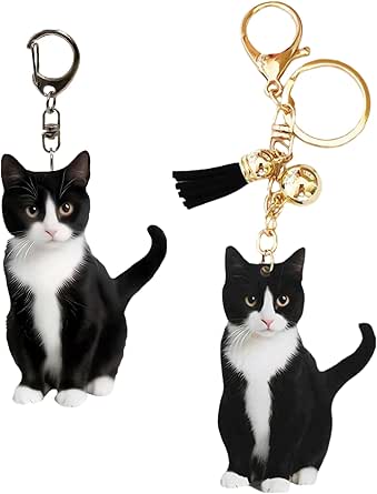 5 Stück Katzenhaar Schlüsselanhänger | Transparente Haar Aufbewahrung | Für Haustier Erinnerungen