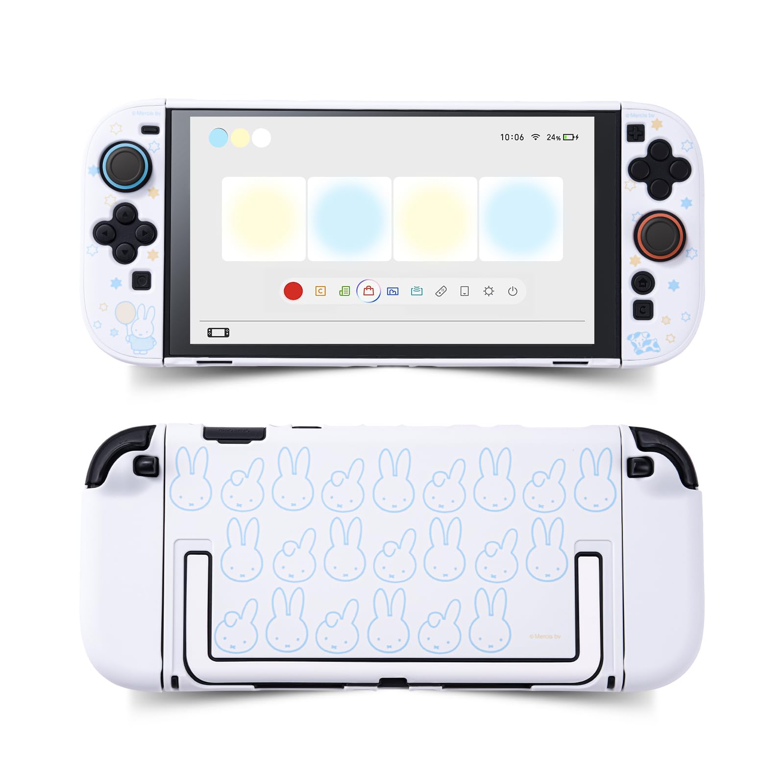 Kuitmor Plush Protective Case for Switch 2, Kawaii Protective Shell Hard PC Slim Cover Case Compatible with Switch 2025 Game Console and Joystick Controller - HLK — view 8
