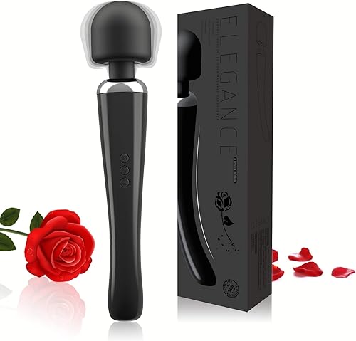 Easggo Masajeador de espalda de mano profesional recargable por USB 8 velocidades