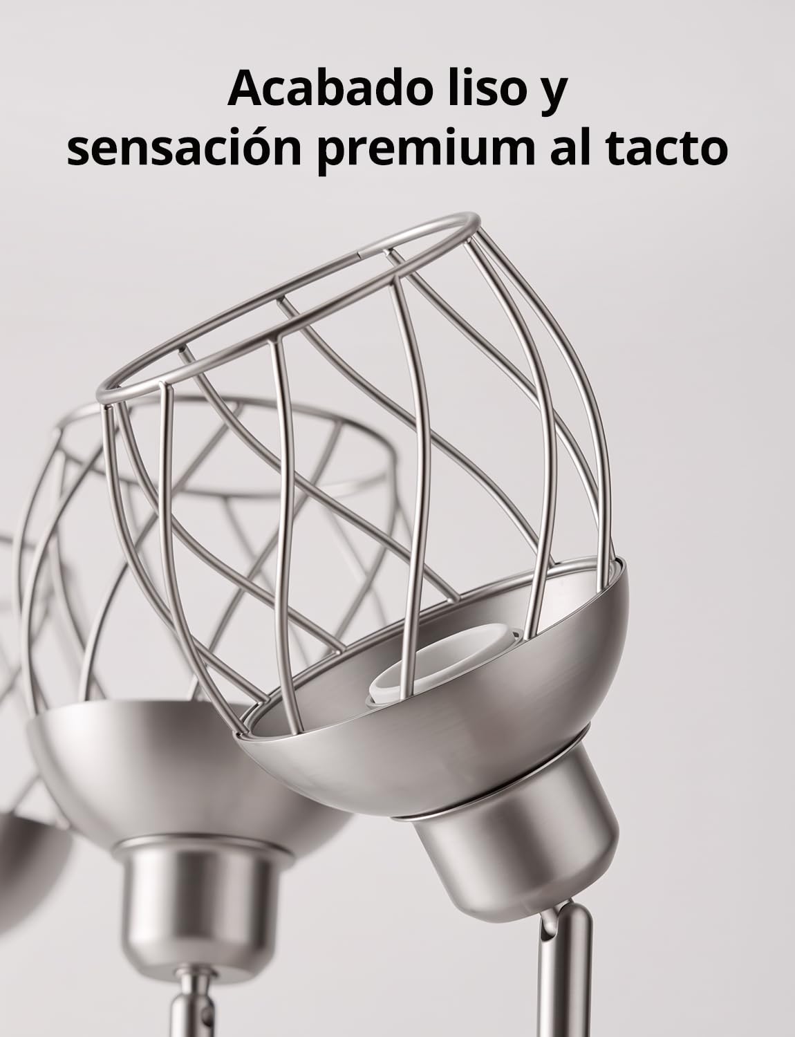 Bojim Lamparas Colgantes Salon de Techo Jaula 4 Luces Candeeiro Suspenso Dormitorio, Lampara Colgante Metal Focos Estilo Industrial Níquel para Cocina Pasillo (Sin Bombilla)
