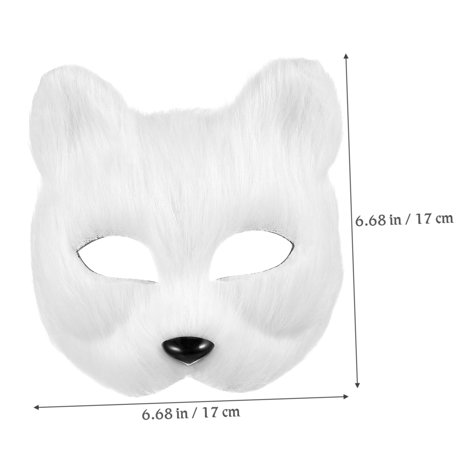 POPETPOP Máscara de para Fiesta de Disfraces Máscara de Media Cara para Halloween Accesorio de y Cosplay para Temáticas y Celebraciones