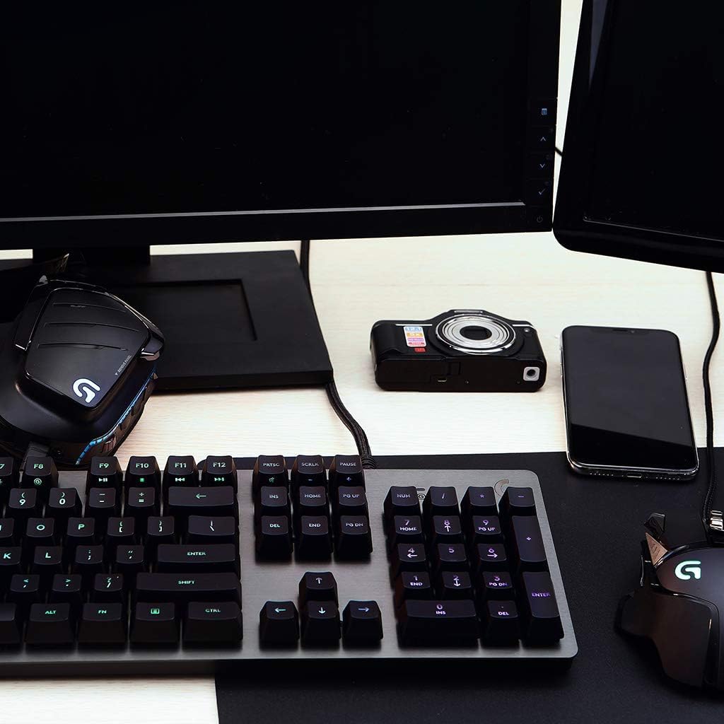 Logitech G512 Clavier Gamer Mécanique, Eclairage RGB LIGHTSYNC, Tactile Switchs GX Brown, Alliage Aluminium 5052, Touches de Fonction Complètes, Relais USB, Français AZERTY - Noir