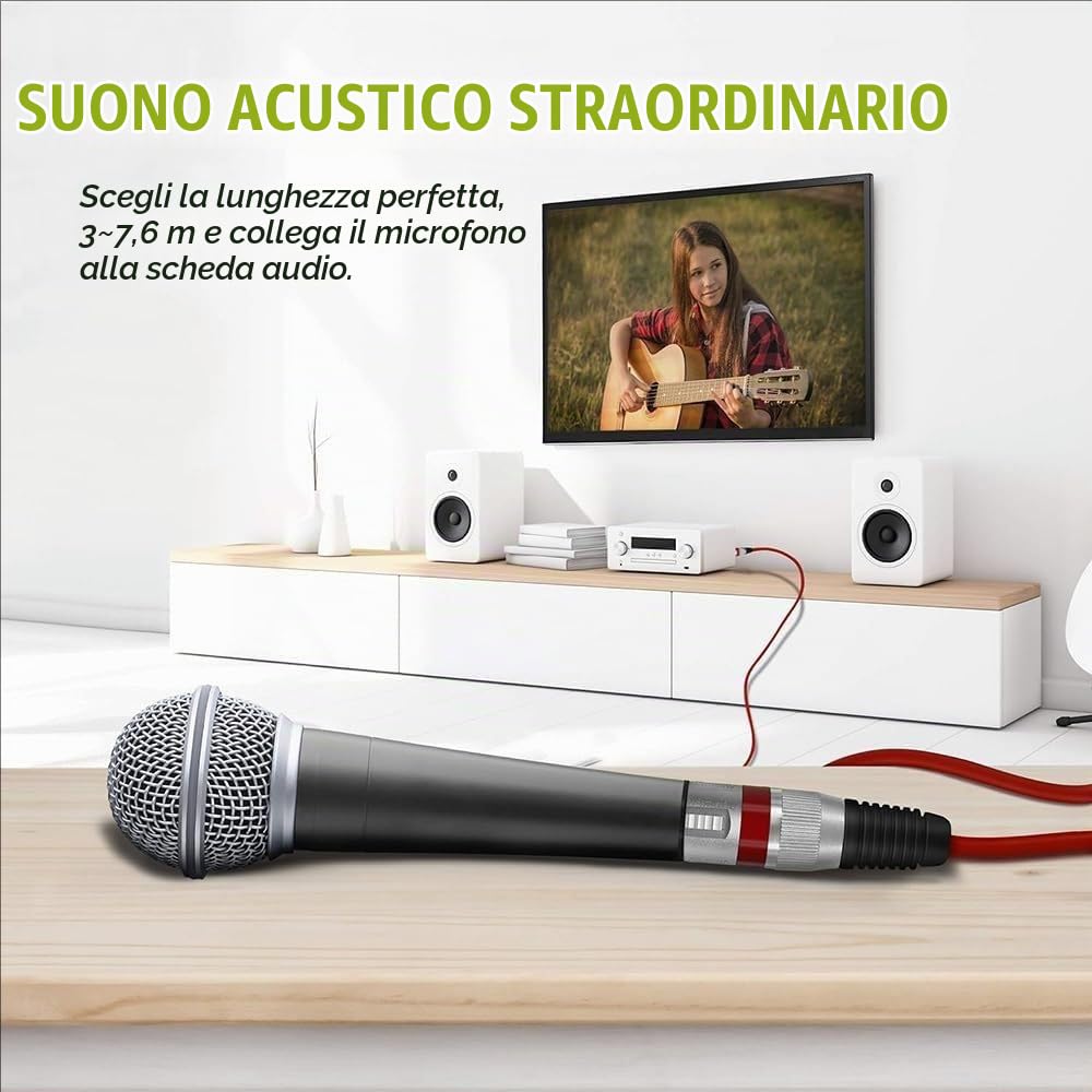Xlr Cable a 6 Colori Da 2 Metri,Cavo Canon, Cavo Patch Per Microfoni Multicolore,Cavo Di Segnale Dmx a 3 Pin Xlr,Confezione Da Sei,Ideale Per Collegare Un'Ampia Gamma Di Dispositivi Audio