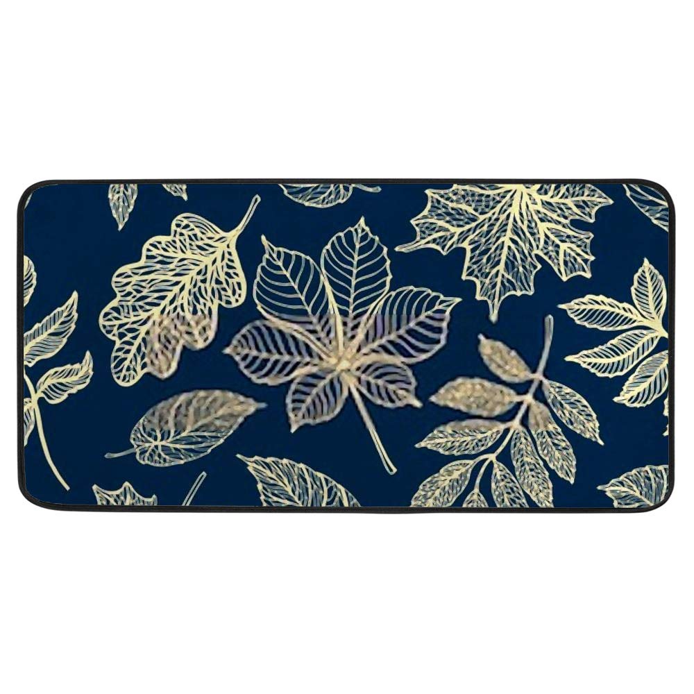 Tapis de cuisine antidérapant automne 39x20" lavable