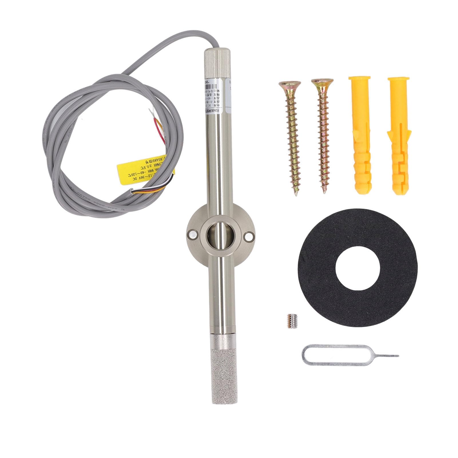 Fockety Sensor Digital de Temperatura y Humedada, Módulo de Sensor de Temperatura y Humedad Hvac, de Sonda de Censación de Humedad Integrado Montado en la Pared