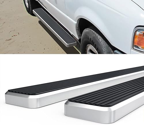 Vista 17 de HD Ridez Estribo de acero inoxidable pulido de 5 pulgadas, compatible con Ford Ranger Mazda Serie B 1999-2011 Super Cab de 4 puertas