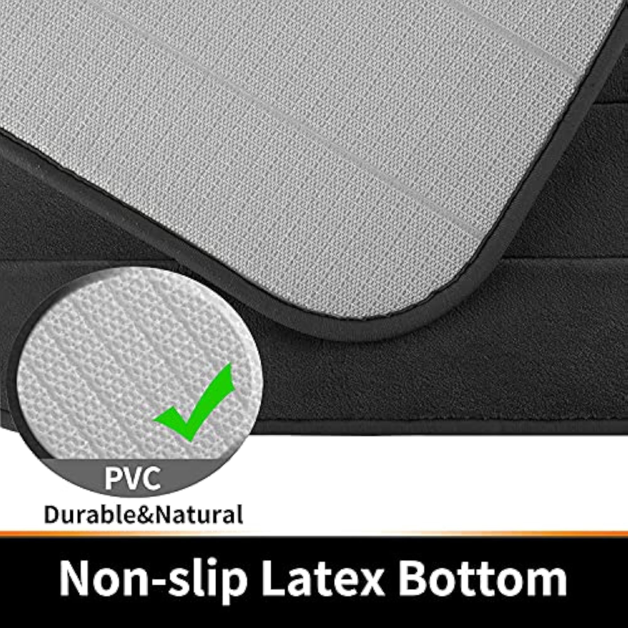 Memory Foam Bath Mat Set, Extra Soft Non-Slip Bathroom Rugs