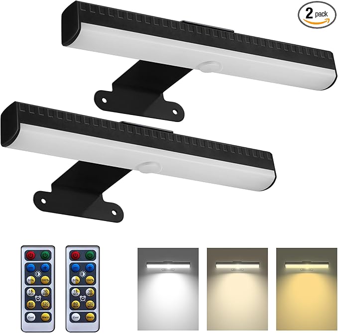 Aesthetic Wall Pictures: Battery-Operated Picture Lights (2-Pack)
