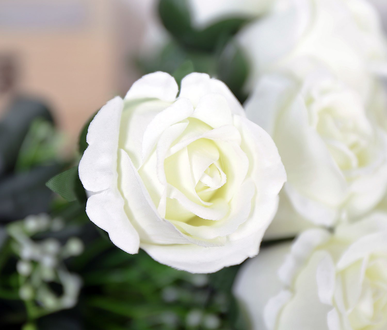 アートフラワーブーケ　花　アートフラワー　造花　薔薇　バラ　管理番号1ー白い薔薇 Amazon｜ローズ バラ 薔薇 花束 造花 白｜造花 オンライン通販
