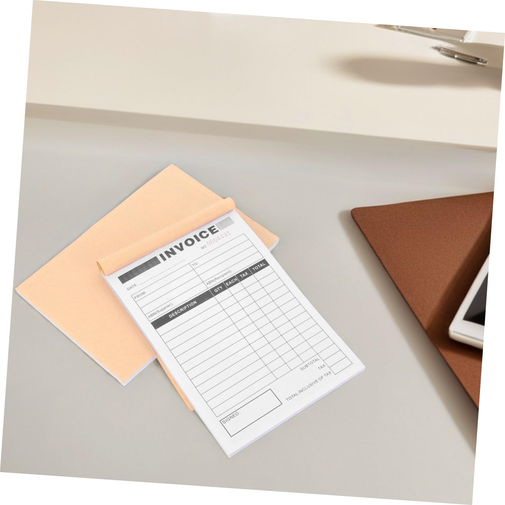 Carnet de Livraison Duplicata 5 Pièces en Papier pour Commandes