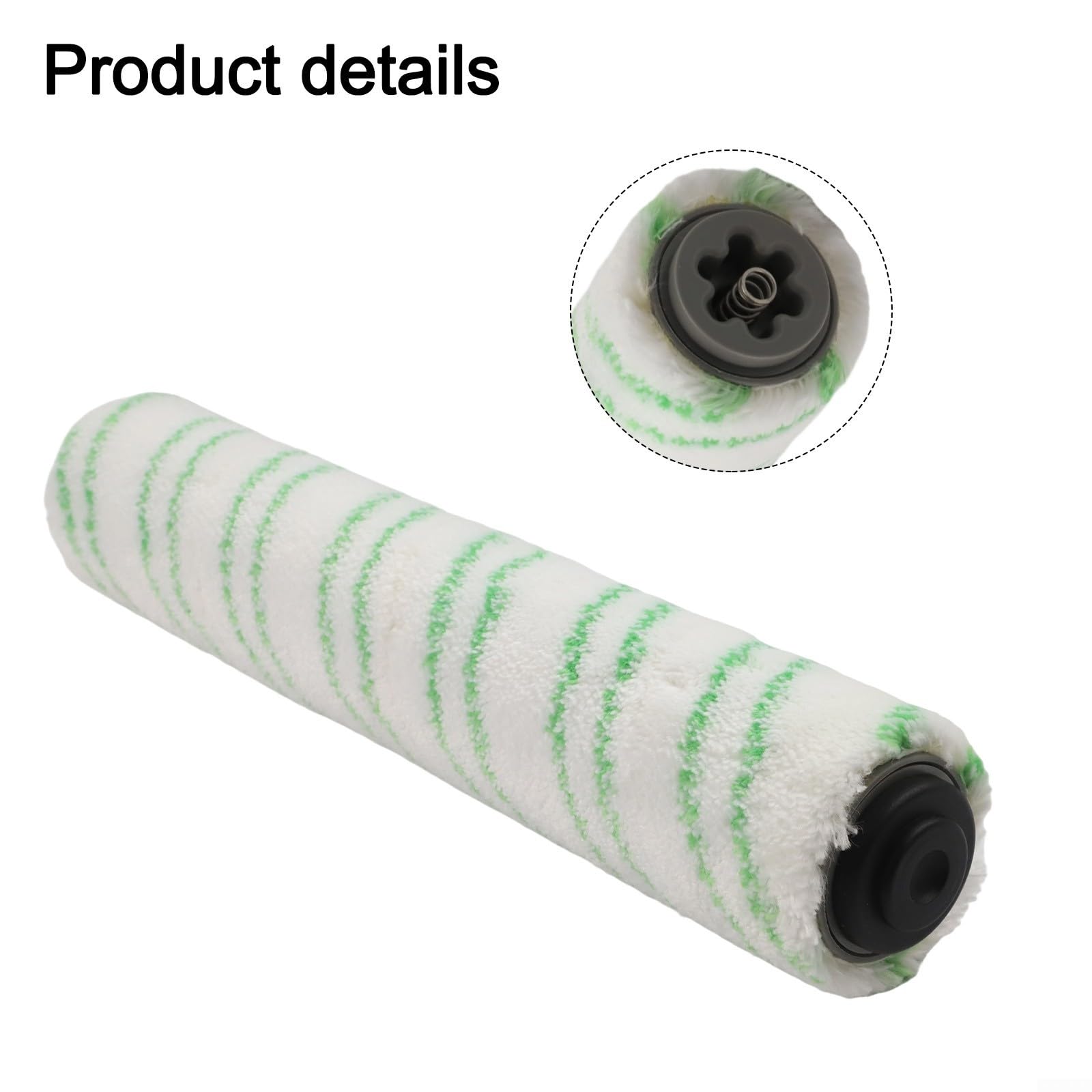 Walzen-Bürsten-Set für Kärcher BR 30/4 BR30/4C schnurlose Hartböden, Mikrofaserrolle 4.762-453.0 für Kärcher BR 30/4 Scheuertrockner (C)