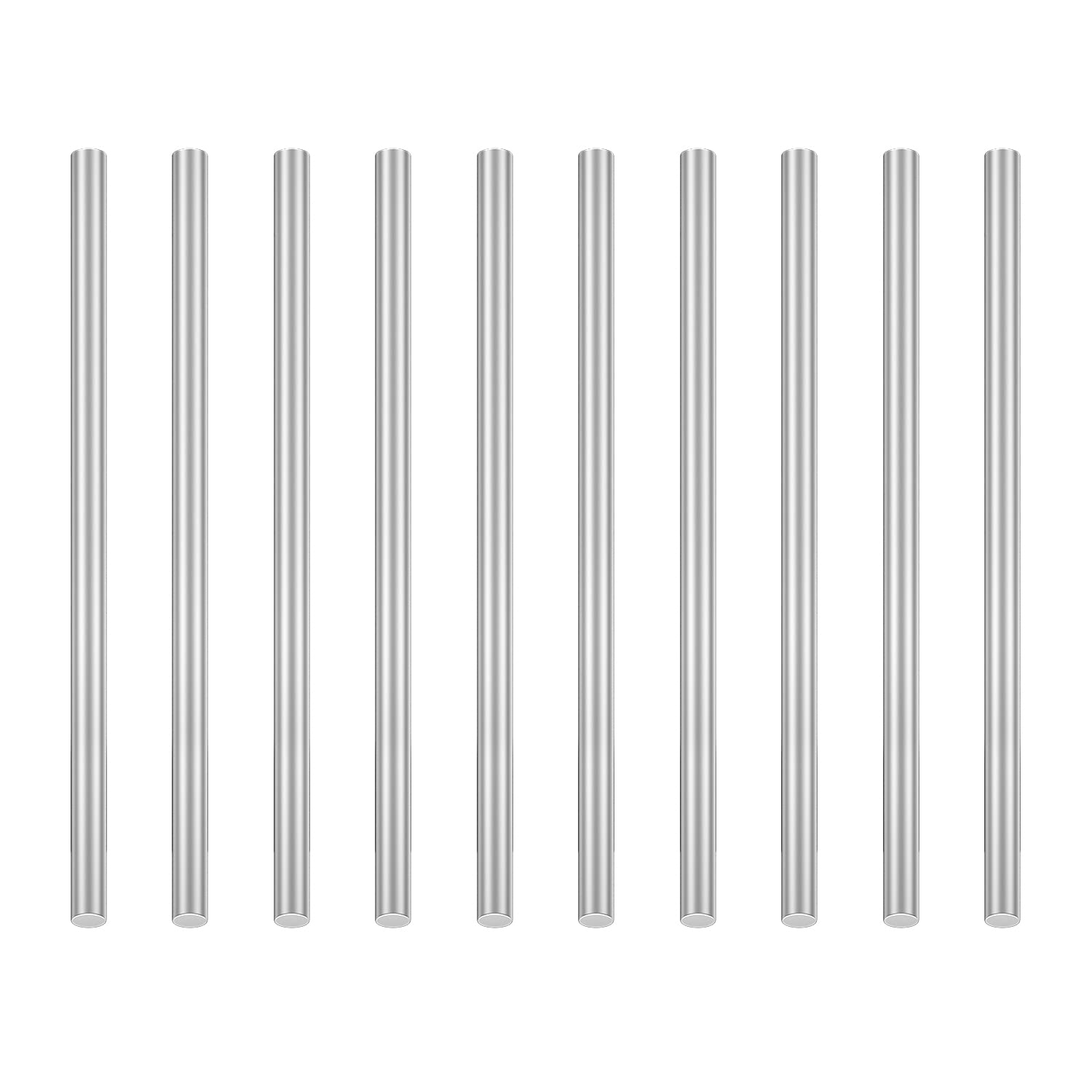 Dywishkey 10 Barre In Alluminio Da 5 Mm X 100 Mm, Aste In Metallo Massiccio Per Tornio, Per Lavori Fai Da Te-image