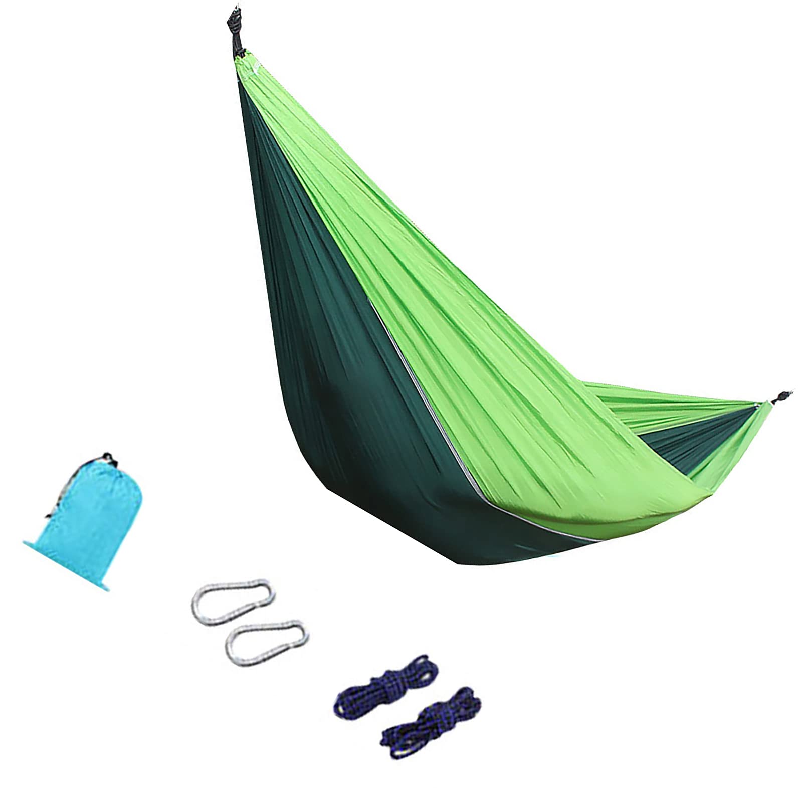 hammock， Ultralight Travel Camping, Quick-Drying Parachute Nylon, 270 x 140 cm, Load Capacity up to 300 kg for Patio, Balcony, Garden