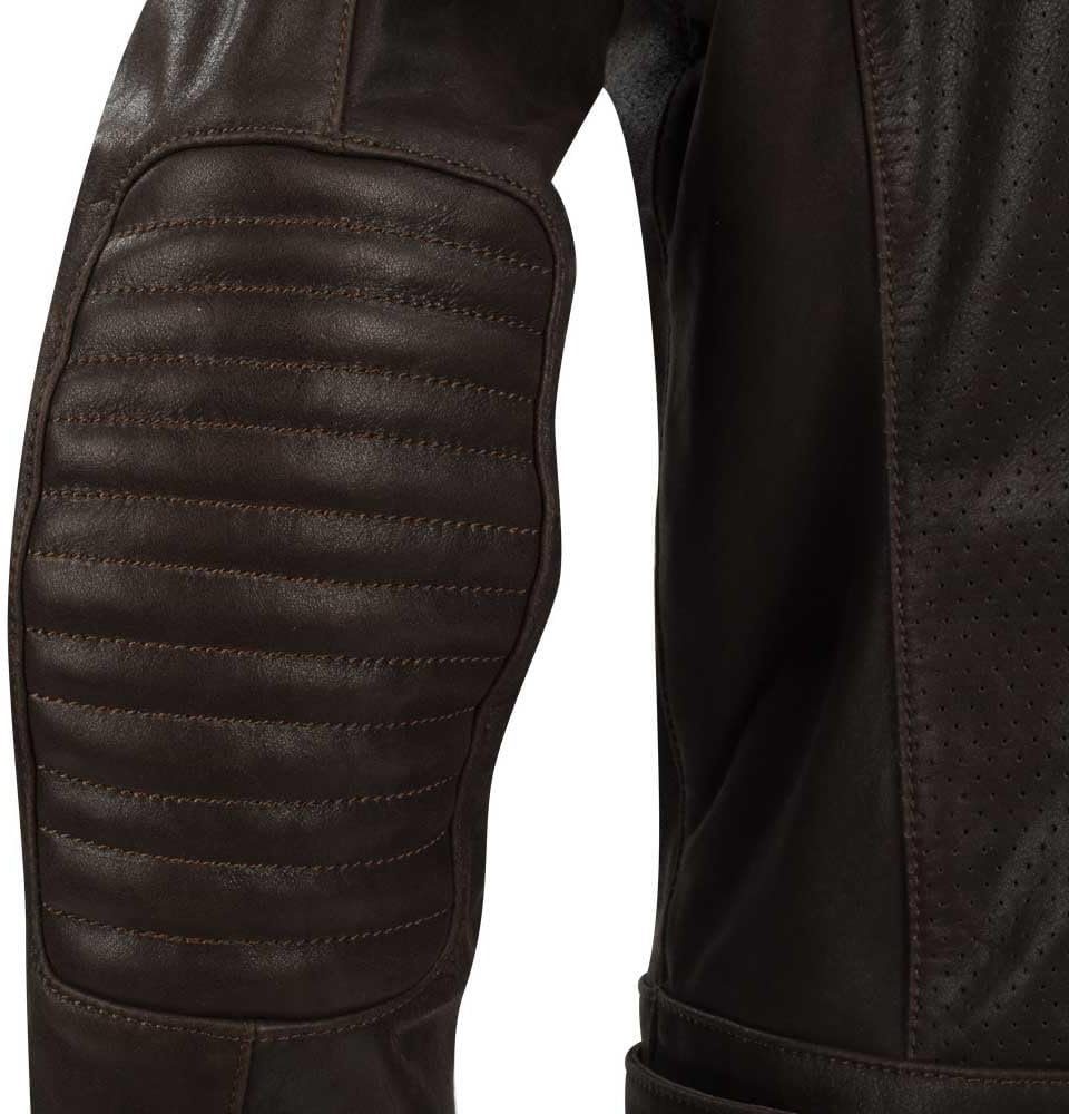 Blouson Moto Homme SEGURA Express - Cuir De Vachette Cristal 100% Buffalo Avec Protections CE Épaules Et Coudes