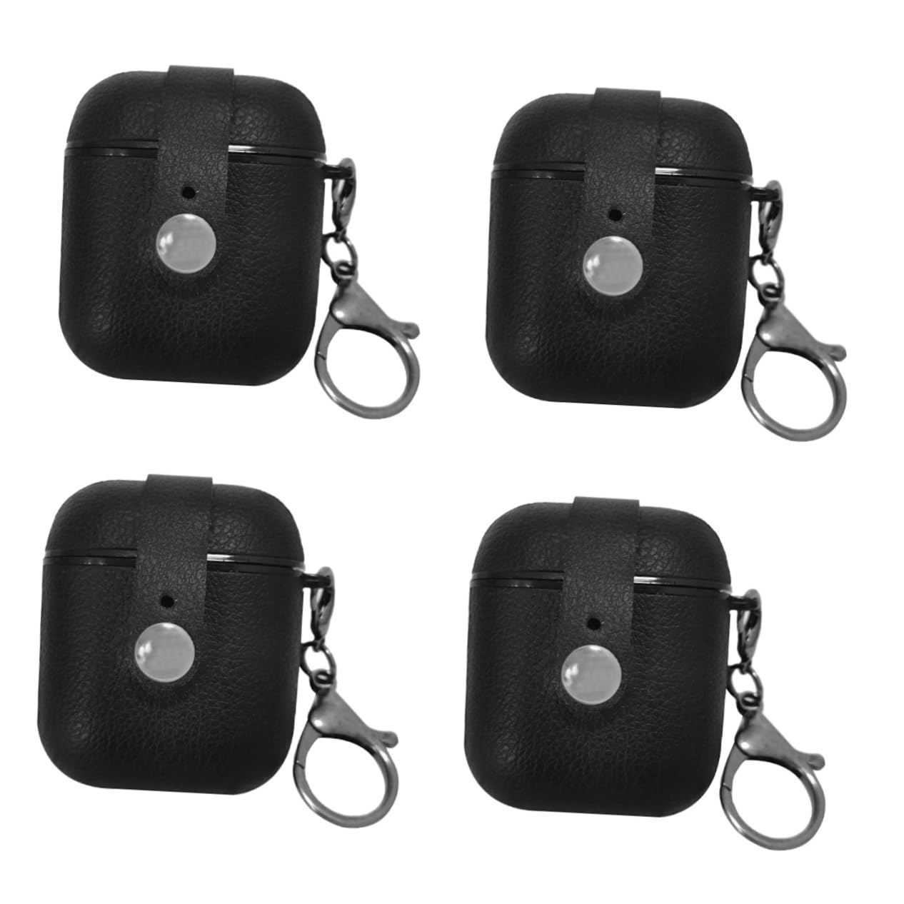 BESTonZON 4 Uds Caja De Auriculares PU Funda para Auriculares PU Protector De Inalámbricos Estuche De Transporte Caso Cubierta De Cubierta