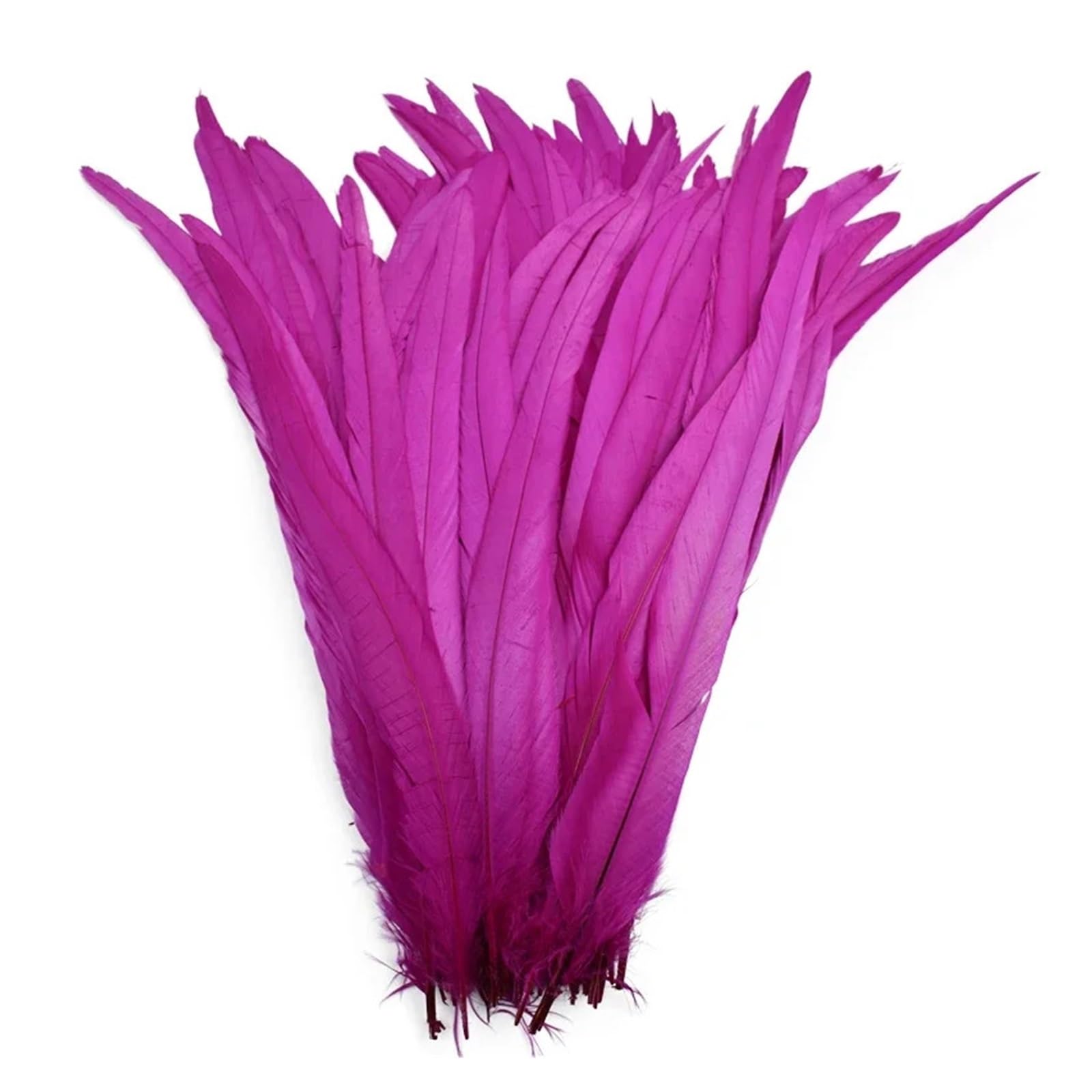 Plumes de coq colorées, 100 pièces/lot, artisanat, 25-45CM, 10-18 pouces, décoration de mariage en plumes de queue de coq(Rose,10-12inch 25-30cm)