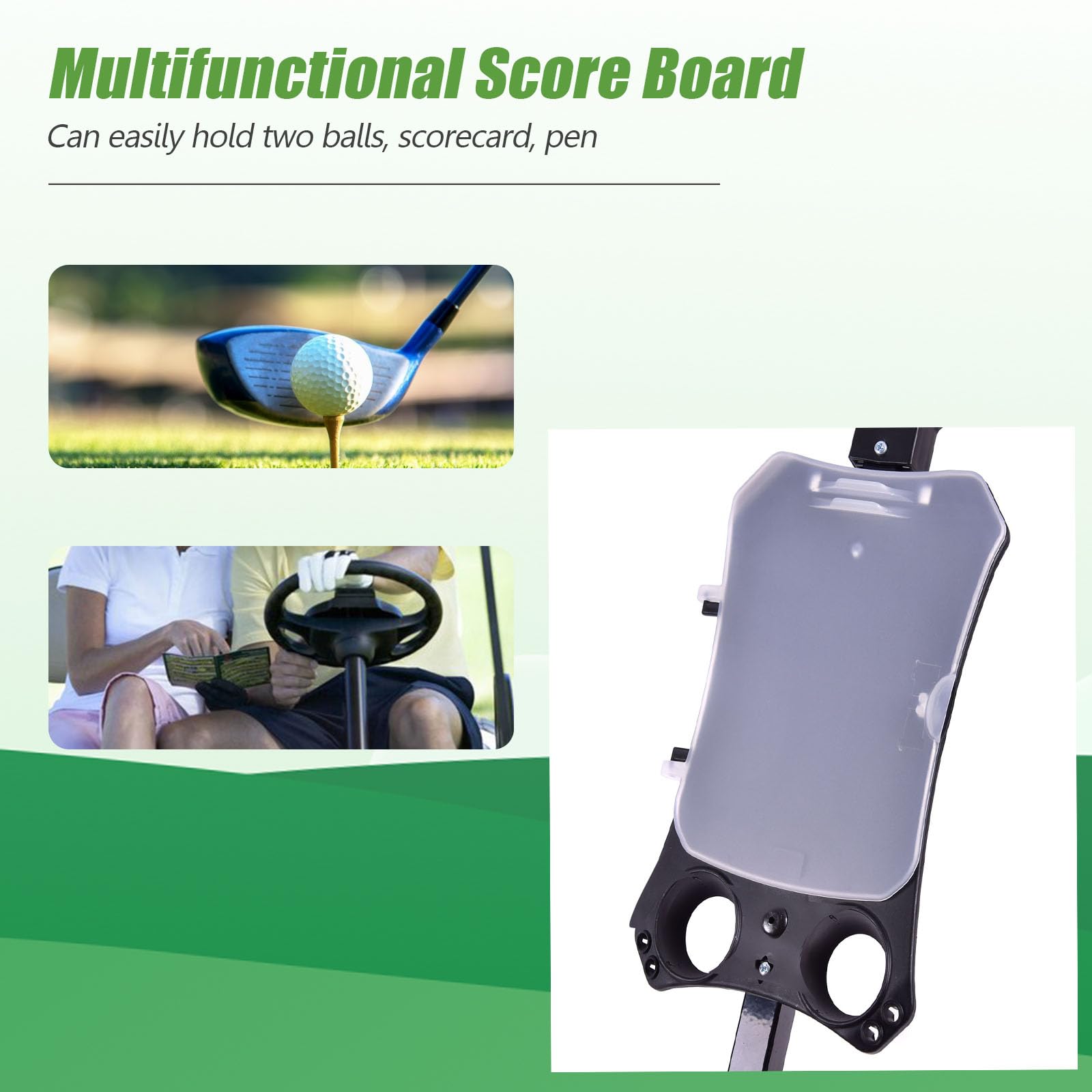 LIFEZEAL 2 Rad Golftrolley Klappbar, Golfwagen mit Anzeigetafel, Golf Push Cart aus Eisen, Golfcaddy Golfkart mit Verstellbarer Gurt