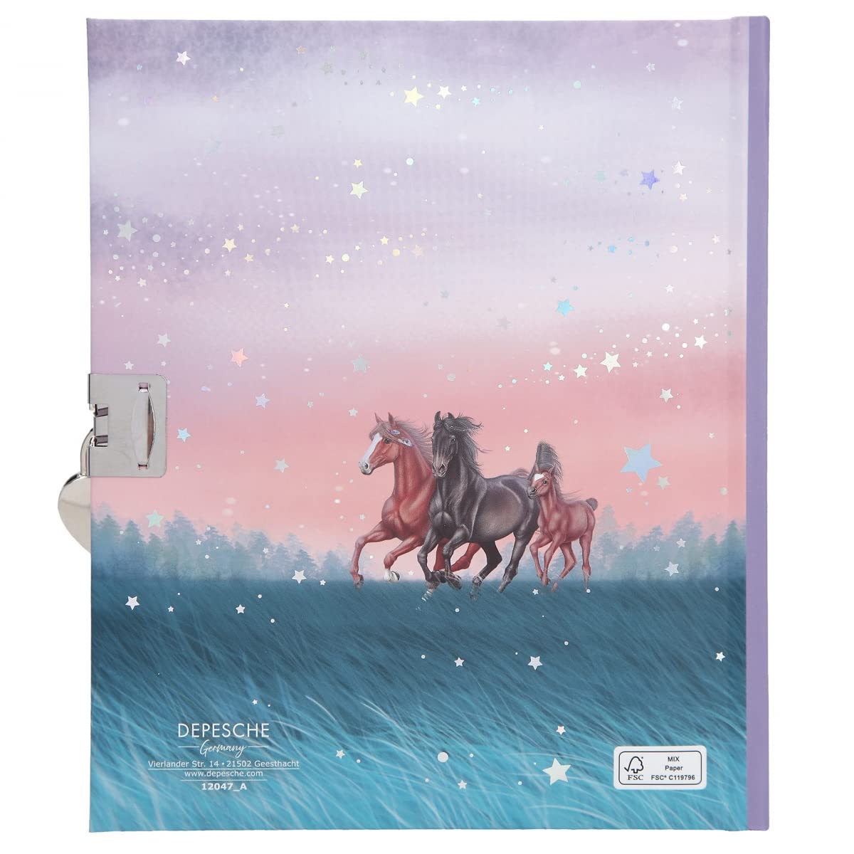 Diario Miss Melody Con Chiusura A Cuore - Motivo Cavalli, 192 Pagine Illustrate - Foto 9