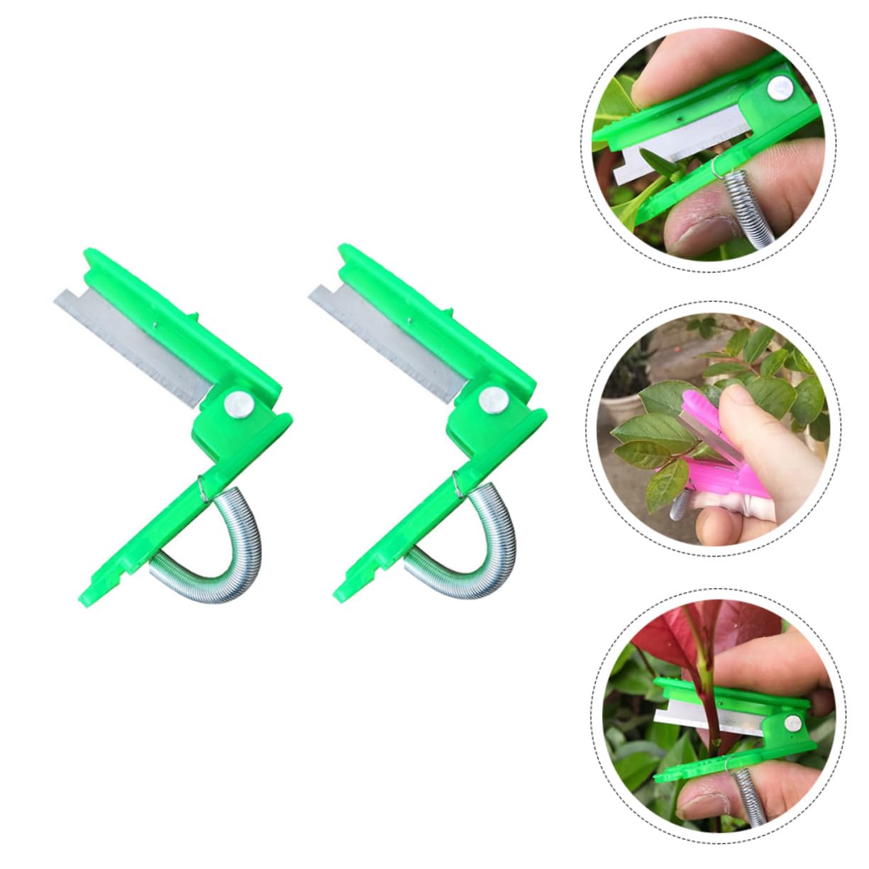 DECOMELODY 2Pcs Fruit Tip Cutters Compact Bud Removers and Vegetable Shears Durable Non Rusting Thumbs Tools for Easy Harvesting and Pruning