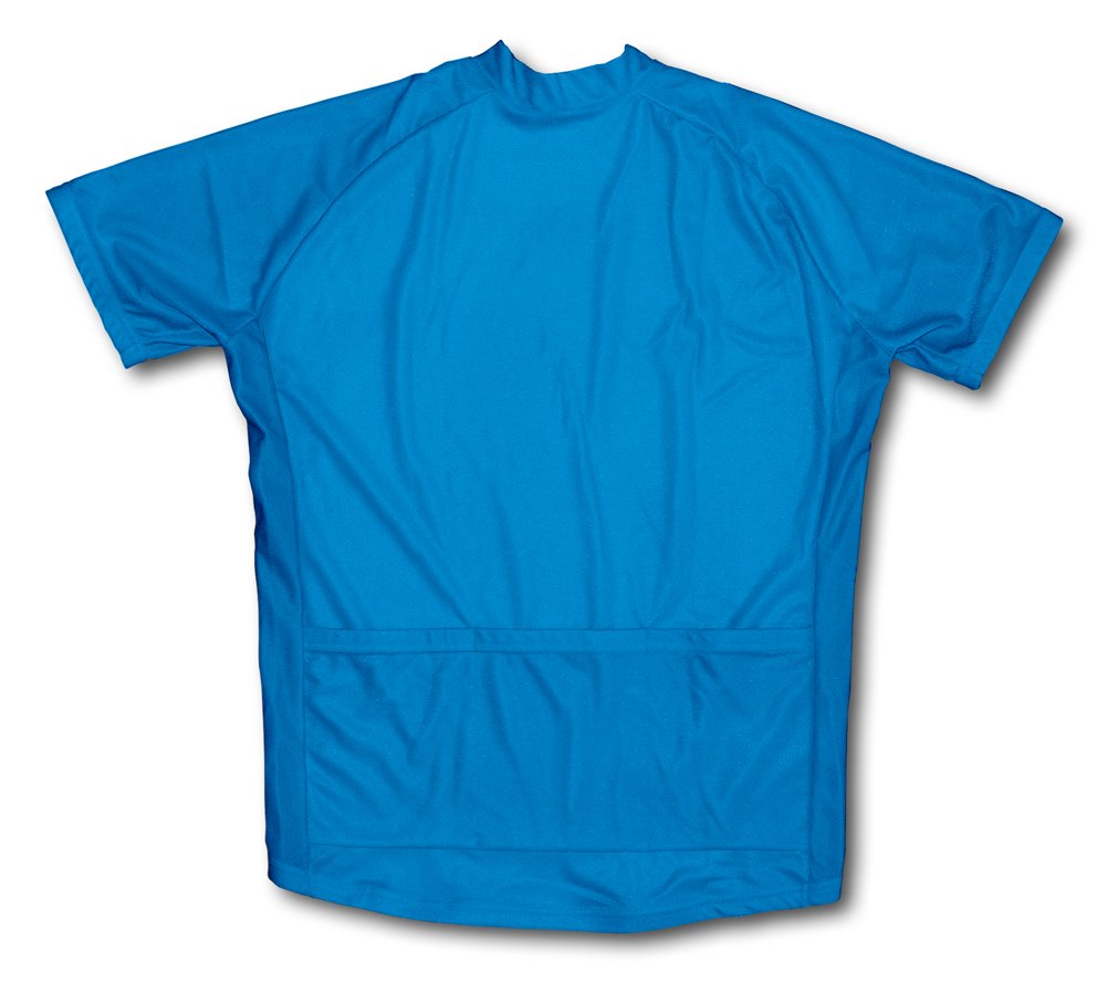 ScudoPro Light Blue Short Sleeve Cycling Jersey for Youth - Size M