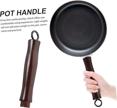 Miniatura 3 de 2 piezas de mango de wok mango de sartén accesorios de wok mango extraíble mango de sartén mango de agarre para olla caliente, mango de sartén mango