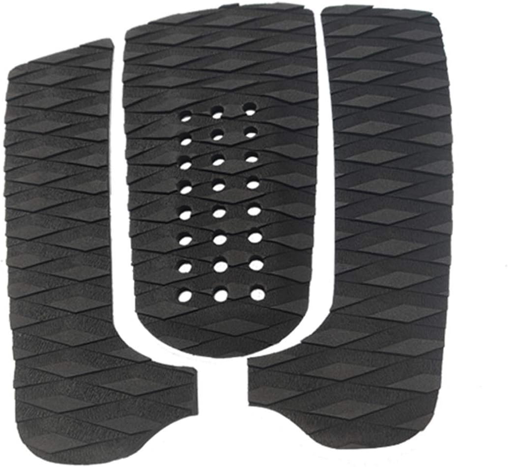 EVA Surfboard Traction Pads Non-Slip Stomp Pad for Paddle Board, Kayak, Skimboard Surfboard Accessories (Color : Black)