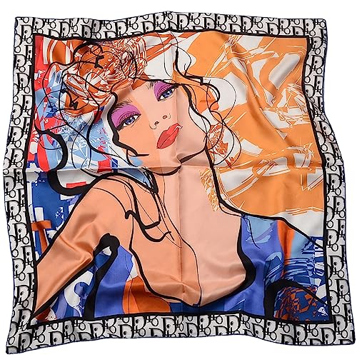 NCDUANSAN Silkworm Silk Scarf Handle Decoration 100% Silk Scarf Versatile Women's Shawl Hair Adornment Goddess