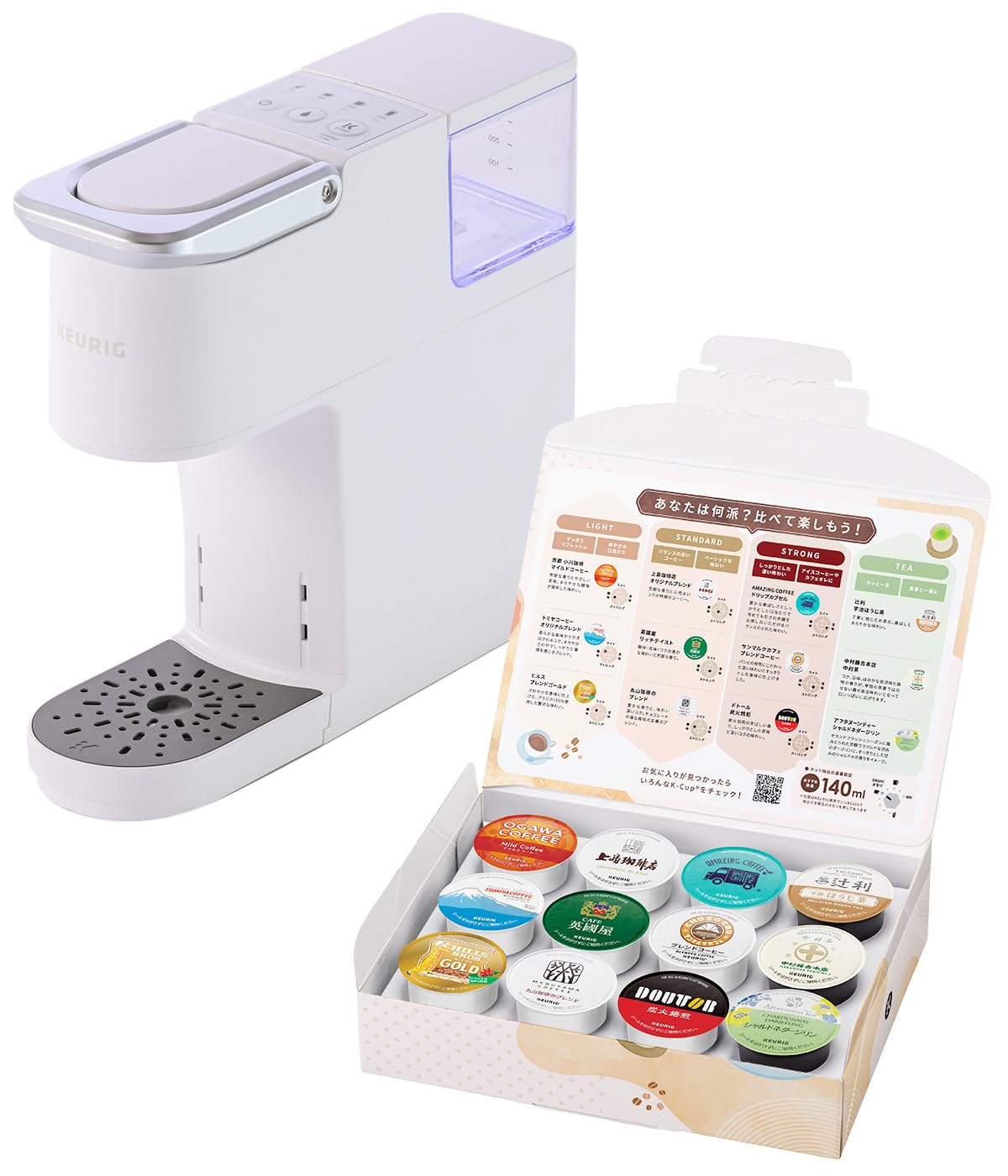 Keurig コーヒーメーカー ホワイトとコーヒーセット Amazon | KEURIG キューリグ カプセル式コーヒーメーカー KB-01