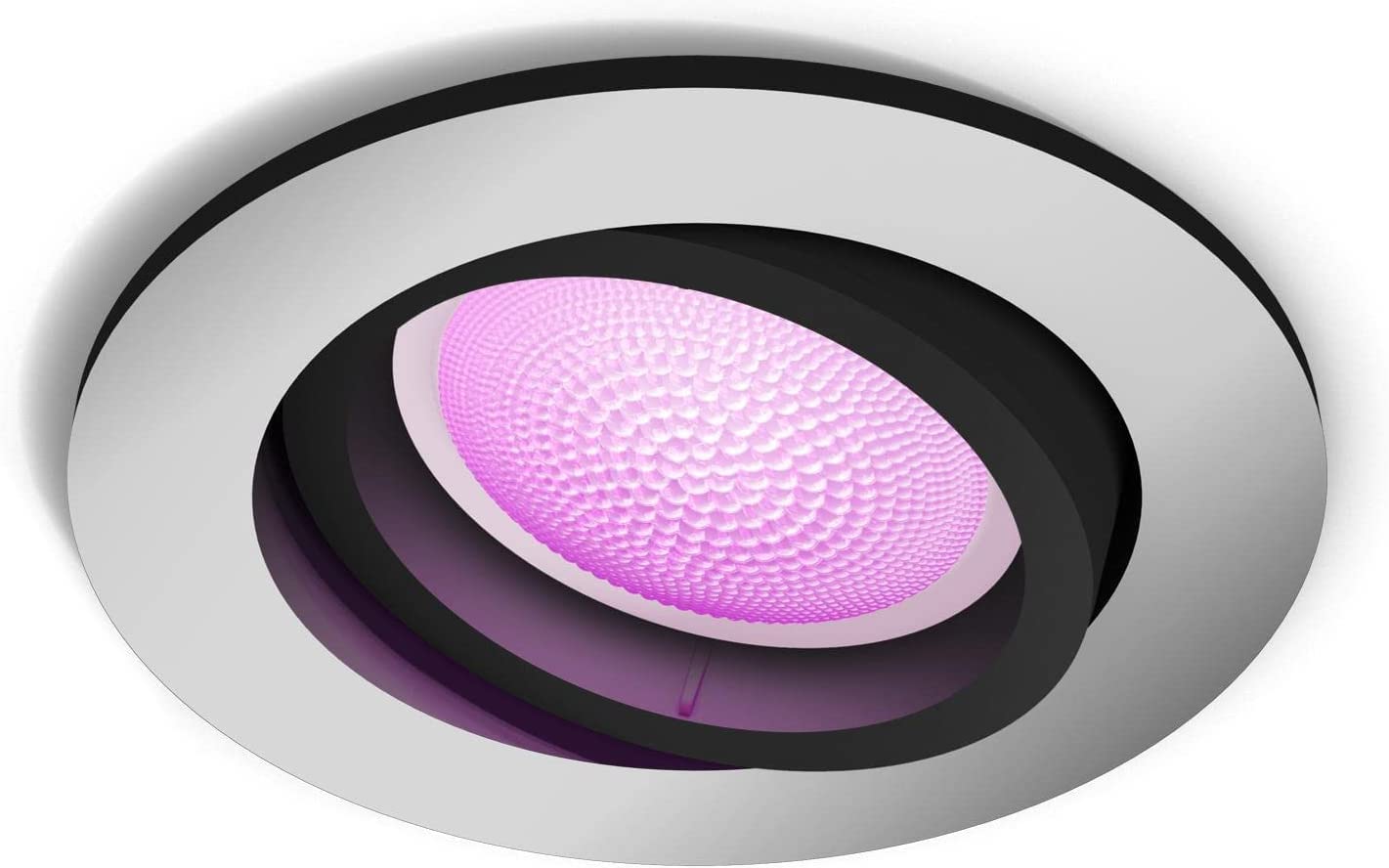 Philips Hue - Foco Inteligente Empotrable Hue Centura 5.7W, 350 lm, Luz Blanca y de Colores, compatible con Alexa y Google Home - Aluminio