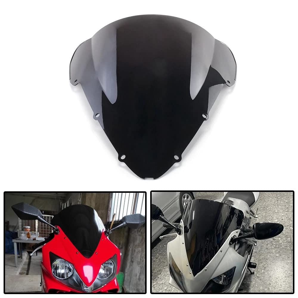 WYNMOTO Motorbike Windshield Windscreen Double Bubble Fit for Honda CBR600 F4i 2001 2002 2003 2004 2
