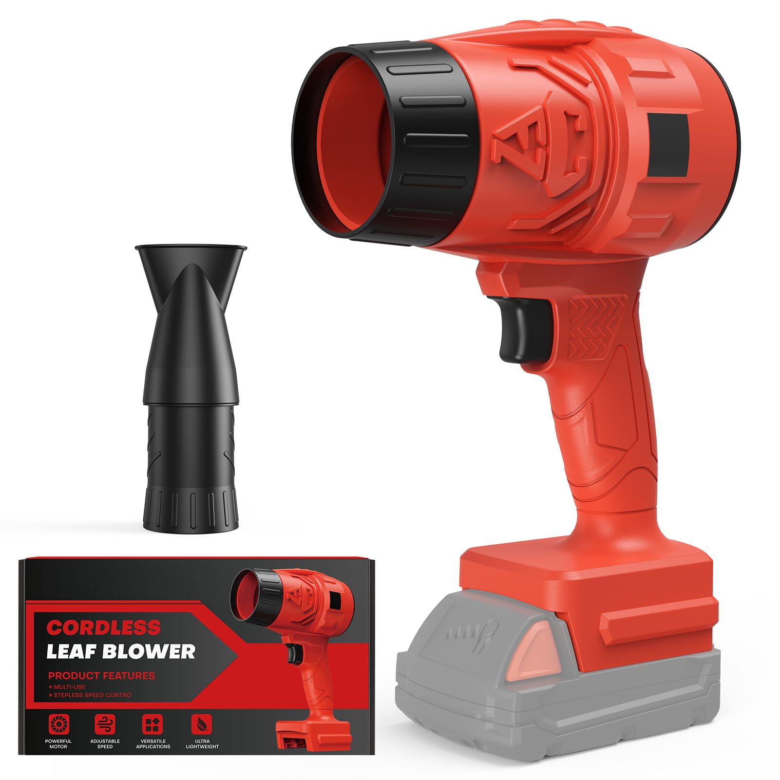 Soffiatore elettrico senza fili per batteria Milwaukee M18, mini soffiatore per foglie per la cura del prato, soffiaggio di foglie e polvere, soffiatore portatile a batteria, soffiatore portatile da