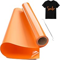 Hengrongshen Narancssárga Vasalható Vinyl Fólia 30,5cm x 150cm - Hőtranszfer Flexfólia Plotter Eszközökkel Cri-Cut és Silhouette DIY Pólókho 1