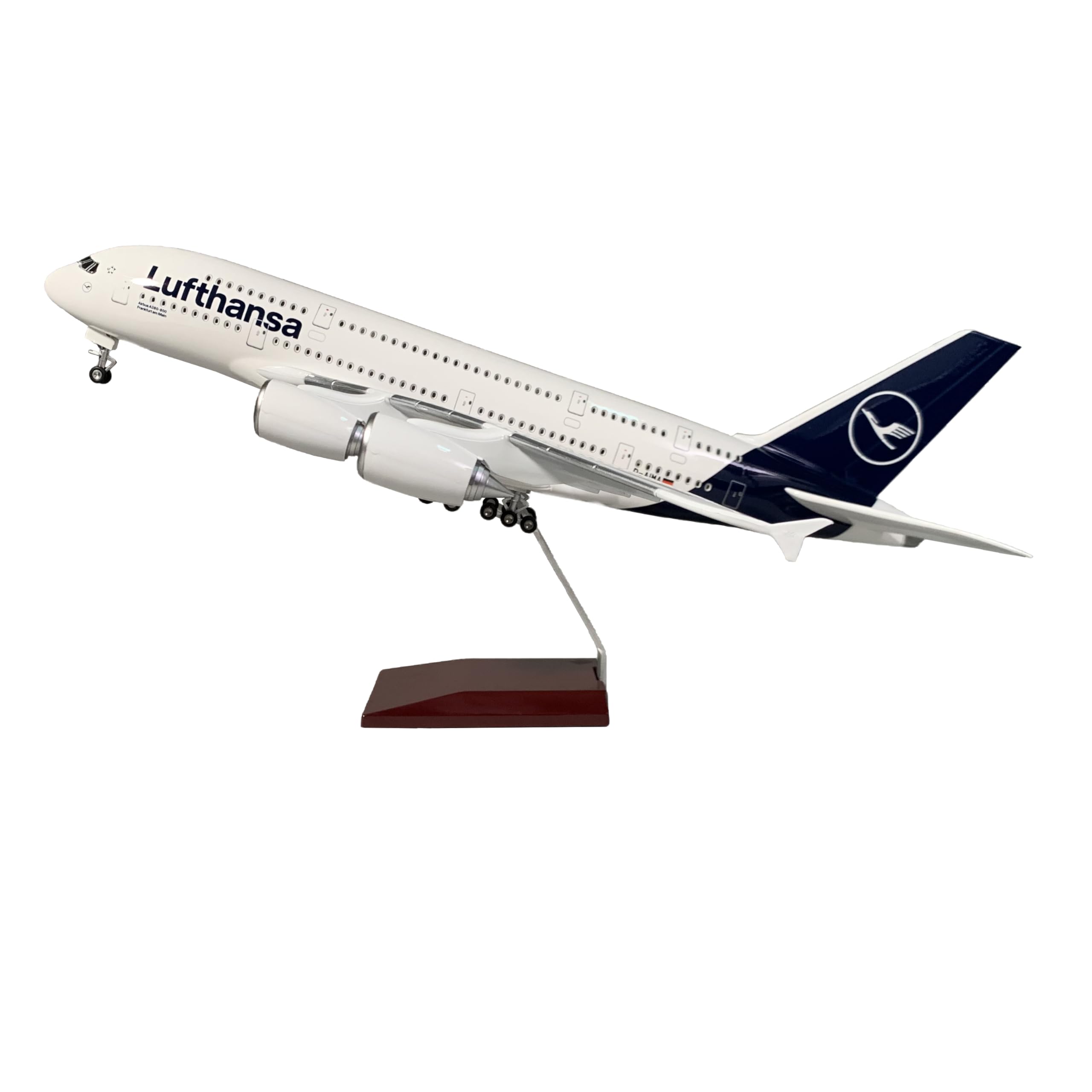 Extra Large Lufthansa Airbus A380 LED Aircraft Model Plane - 1/160 Scale, Lufthansa Airways Airbus A380
