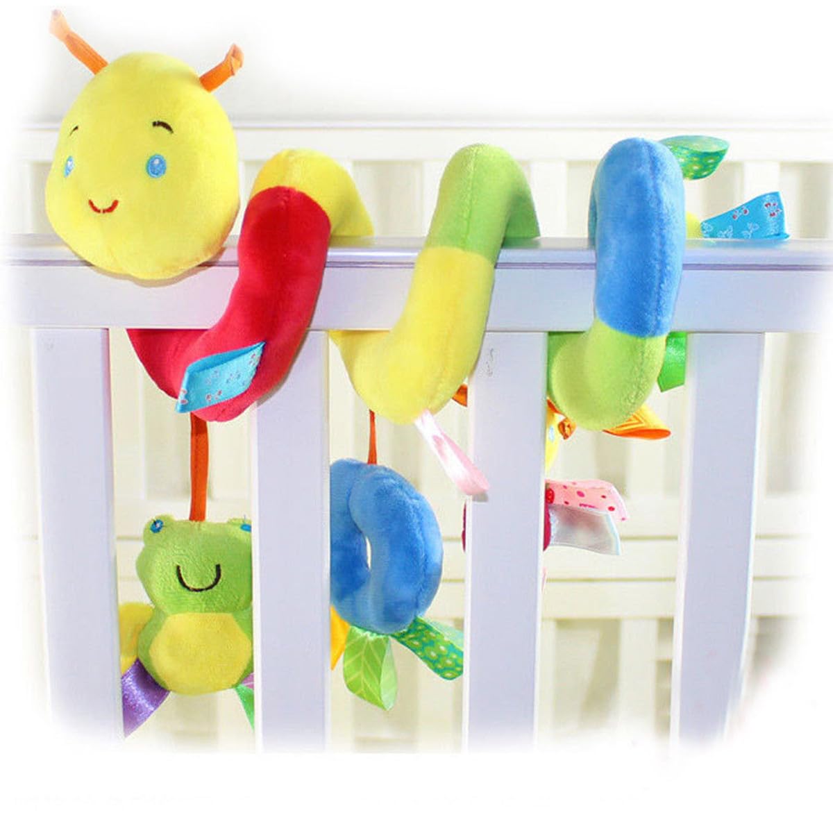 jojofuny Giochi per Passeggino Sonagli per Neonati Culla Passeggino Giocattolo con Campanello Suoneria Giocattoli attività per Spirale Giocattoli di Peluche per Passeggino