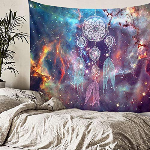 image for PHNAM Bohemian Tapestry Wall Hanging Dream Catcher Colorful Mandala Be