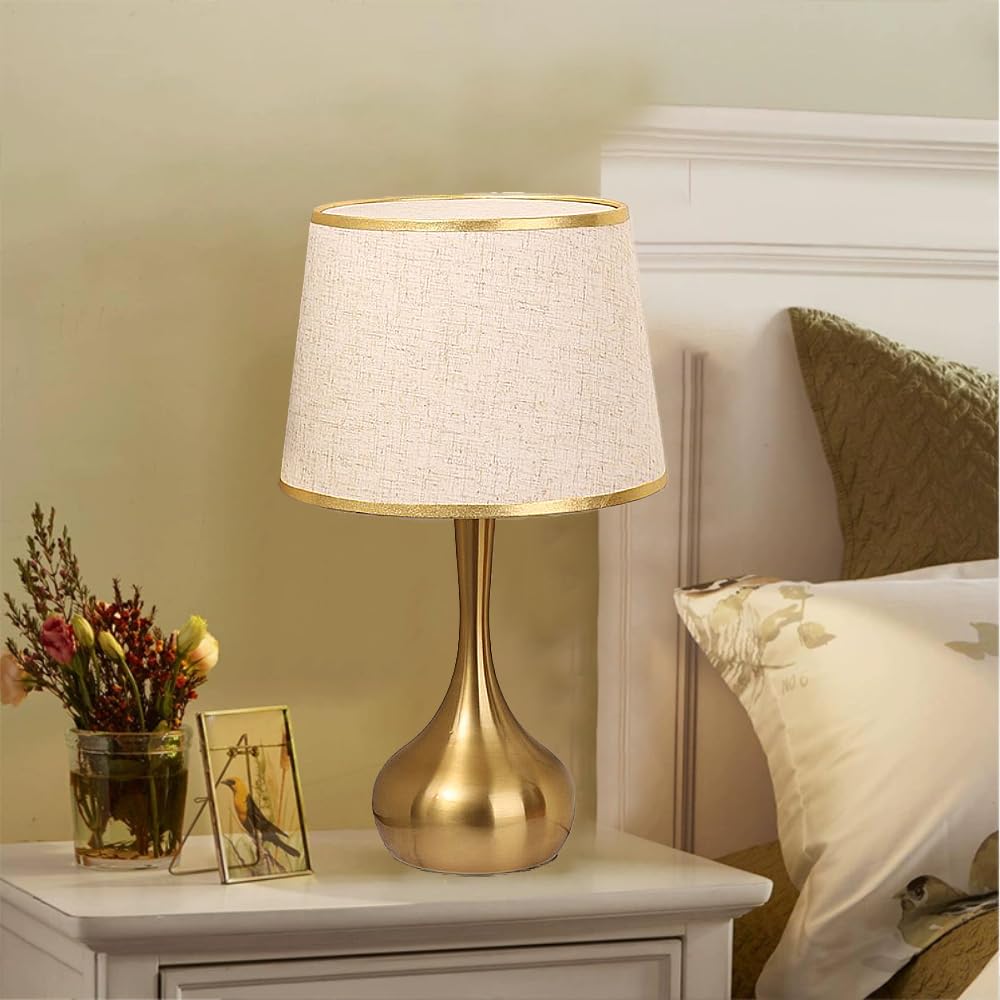 XINYASEE Lámpara de mesa de cerámica Lámpara de mesa E27 para dormitorio, sala de estar, lámpara de noche, lámpara de escritorio LED para iluminación interior (bombilla no incluida) (Blanco)