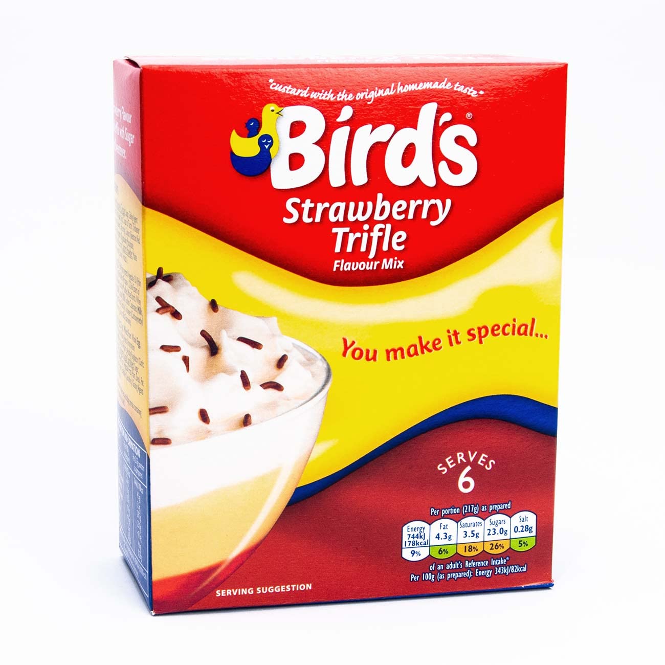 Bird's Strawberry Trifle Flavour Mix 2x 141g (282g) - Dessert-Mix