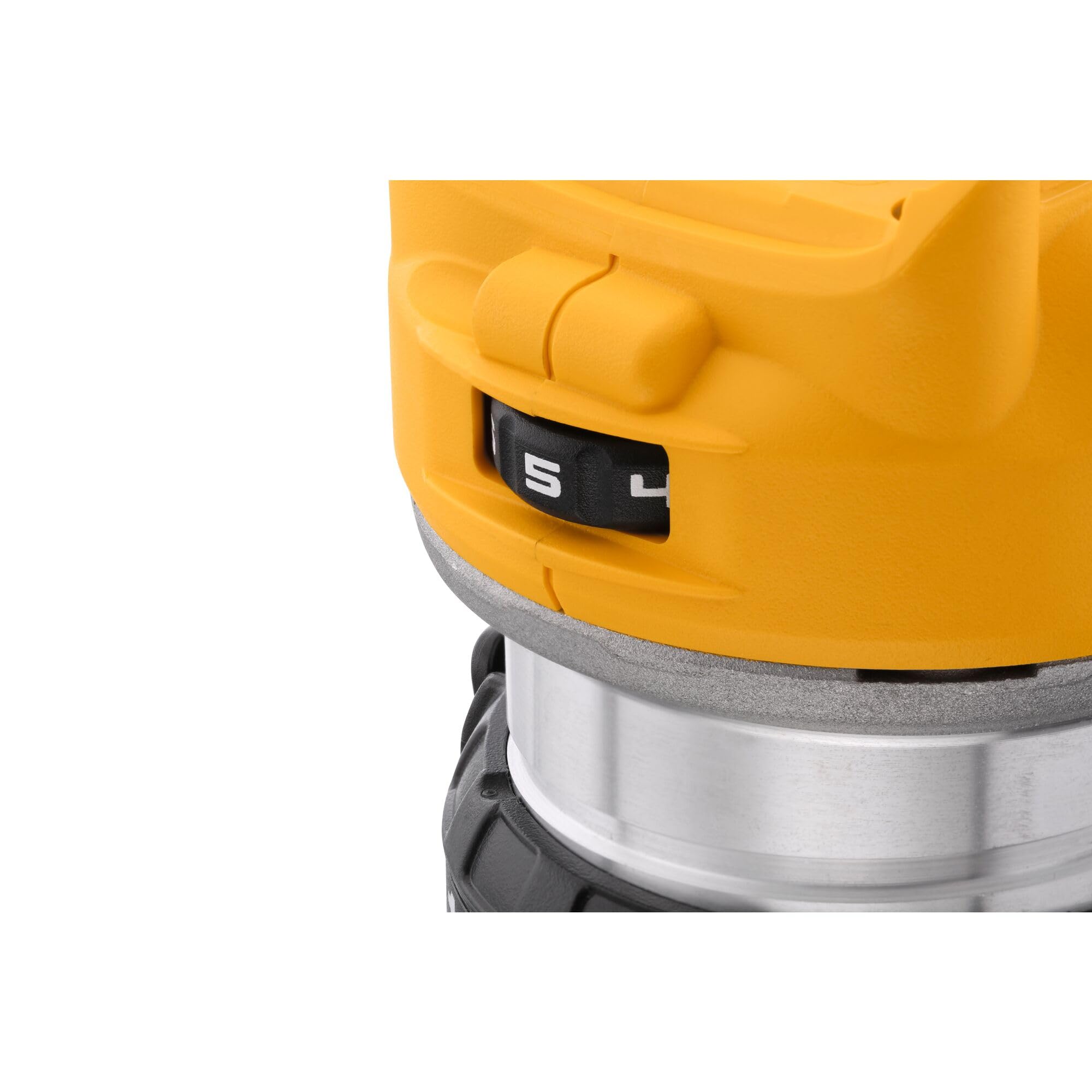 DEWALT DCW600N-XJ - Perfiladora XR 18V, Motor sin Escobillas, Velocidad Variable 16,000-25,500 rpm, Base Ajustable, Luz LED, Compatible con Baterías XR, Compacto y Ergonómico, Sin Batería ni Cargador