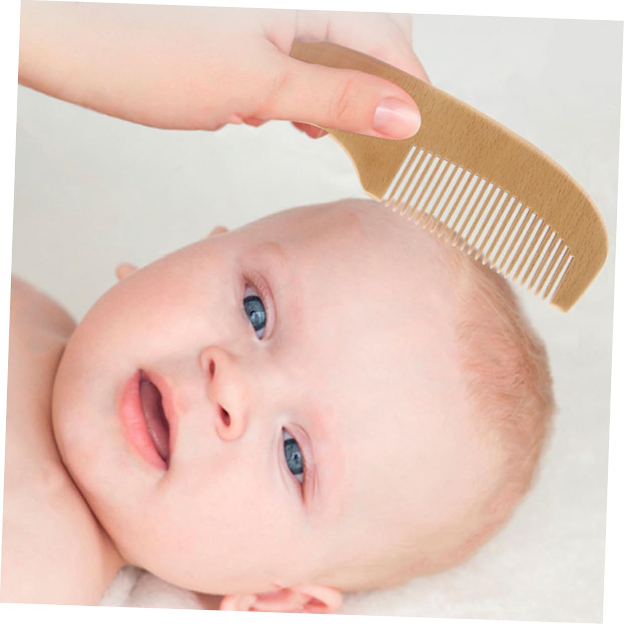 Vaguelly 1Set Shower Hairbrush and with Handle Soft Wool Brush for Gentle Scalp Care for Newborns and Boy Girl Promotes Healthy