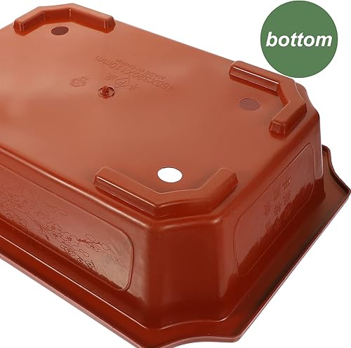 Miniatura 9 de GANAZONO Maceta colgante para bonsái, maceta de plástico para jardín, guardería, macetas de árbol bonsái, macetas de cultivo para suculentas,