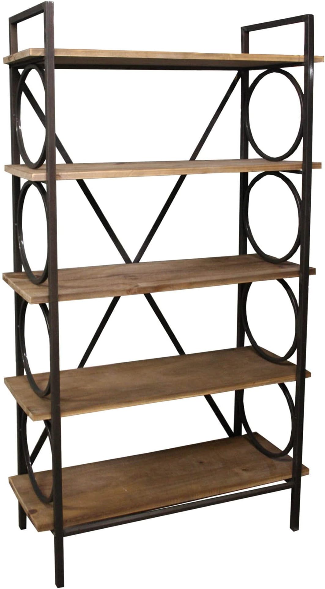 HoitoDeals 5 Shelve Heavy Duty Free Standing Industrial Style Shelves Unit Rack For Home (1Pcs)